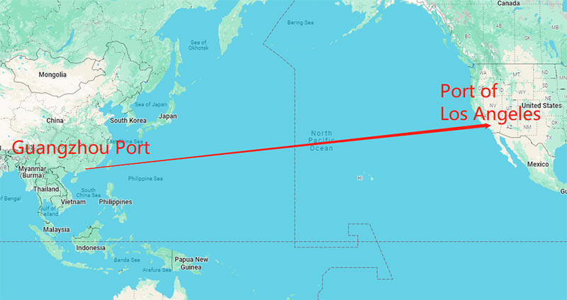 from Guangzhou to Los Angeles